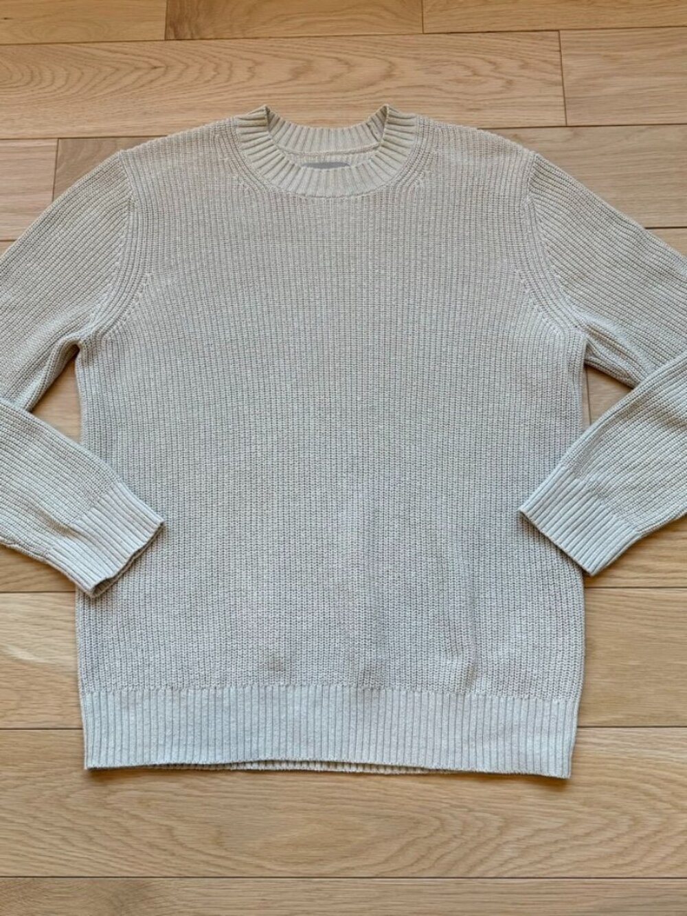 Everlane Men's Ribbed Knit Pullover Crewneck Sweater Pistachio Medium